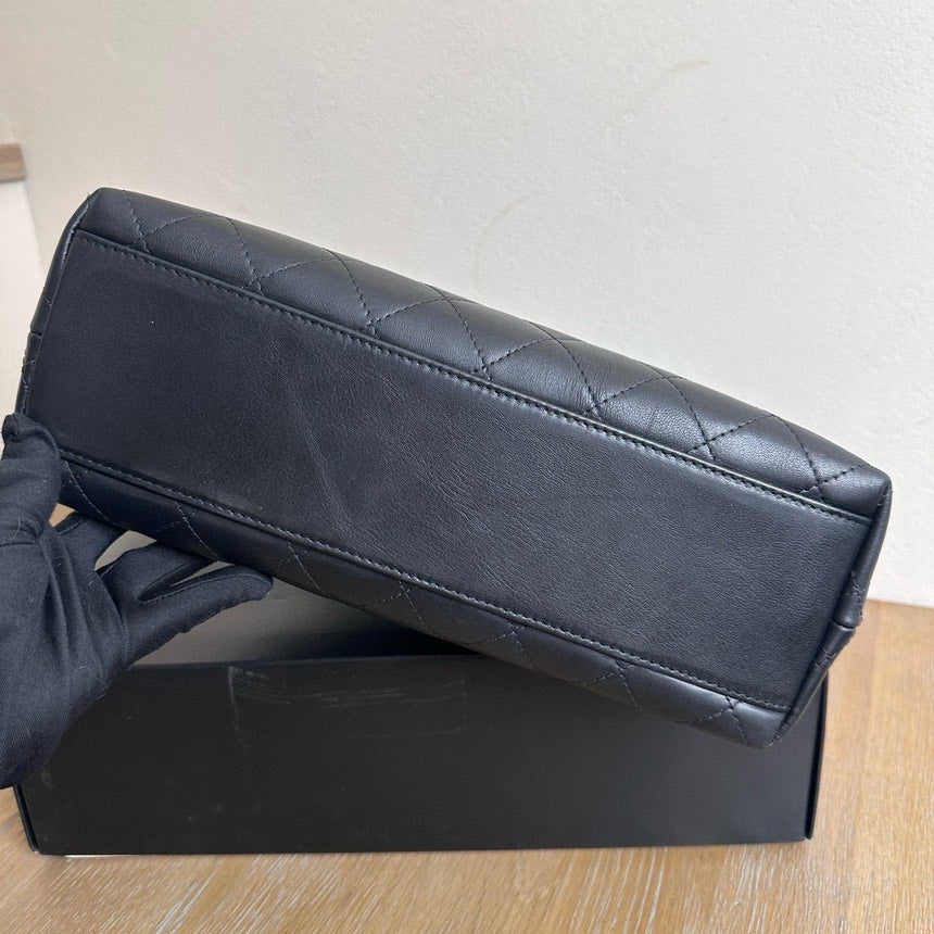 Chanel Vintage Black Leather Kelly Bag
