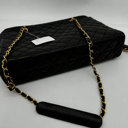 Chanel Black Quilted Leather Shoulder Bag Medium