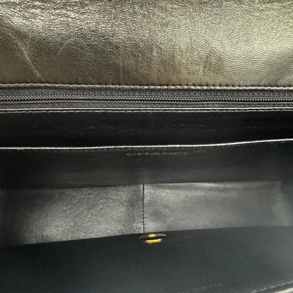 Chanel Quilted Black Leather Shoulder Bag Medium