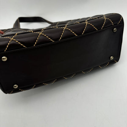 Chanel Black Quilted Leather Handbag Medium