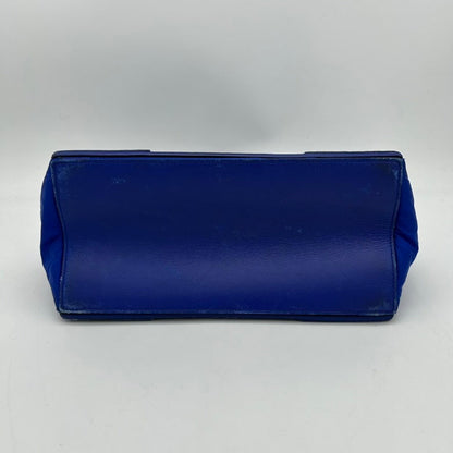 Balenciaga Blue Nylon Tote Handbag Medium