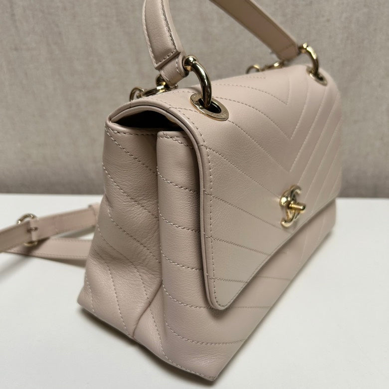 Chanel Beige Handle Crossbody Bag