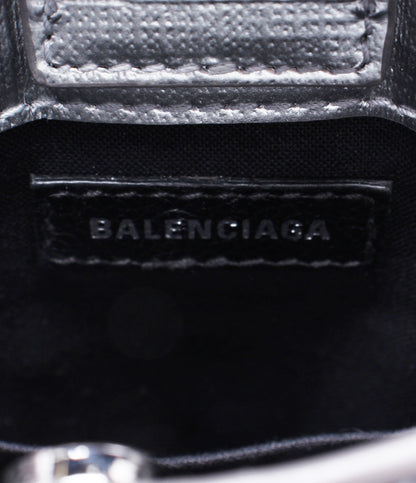 Balenciaga Silver Leather 2ways Bag Medium Size