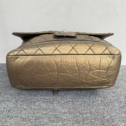 Chanel Gold Quilted PNY Expandable Bag