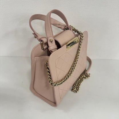 Chanel Calfskin way Chain Bag Pink Medium