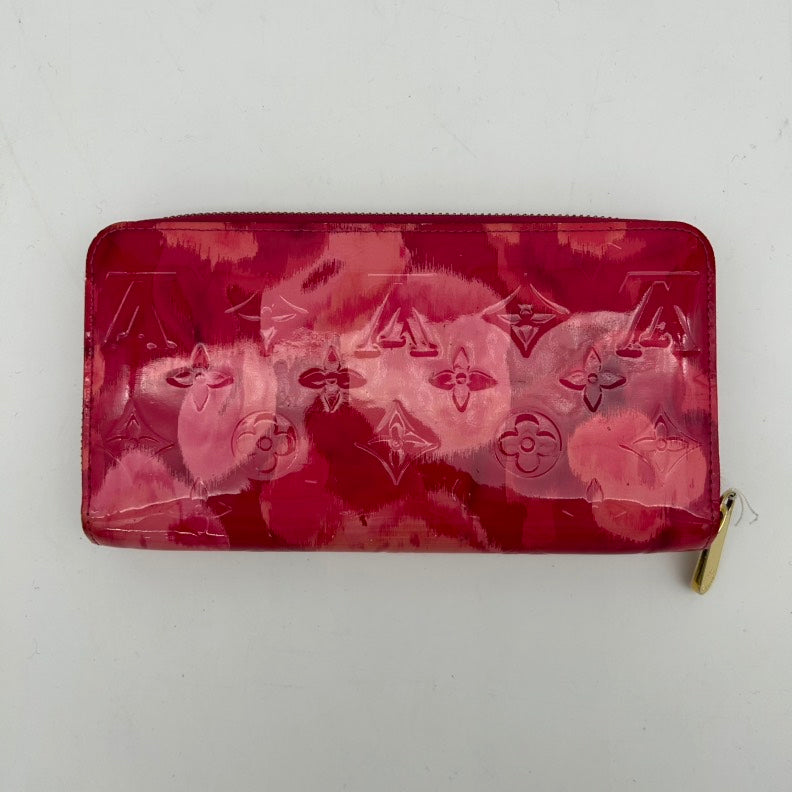 Louis Vuitton Zippy Vernis Ikat Flower Wallet Pink