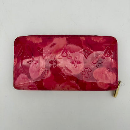 Louis Vuitton Zippy Vernis Ikat Flower Wallet Pink