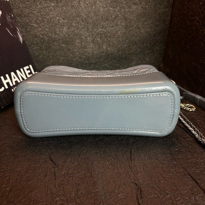 Chanel Gabrielle Blue Gray Medium Bag cm