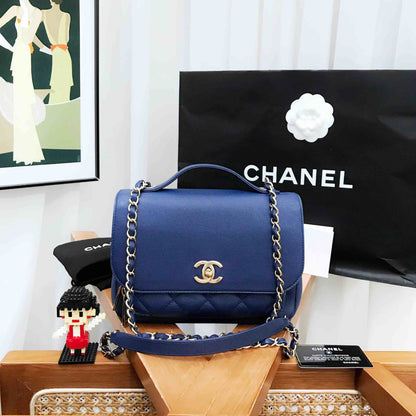 Chanel  Blue Medium Messenger Bag