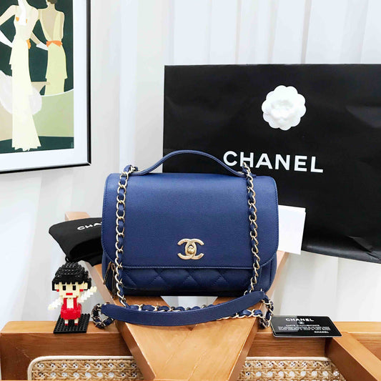 Chanel  Blue Medium Messenger Bag