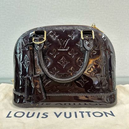 Louis Vuitton Alma BB Amarante Monogram Vernis Leather Handbag