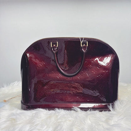 Louis Vuitton Alma GM Vernis Amarante Handbag