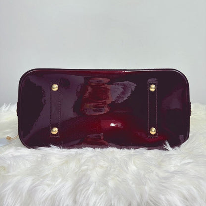 Louis Vuitton Alma GM Vernis Amarante Handbag