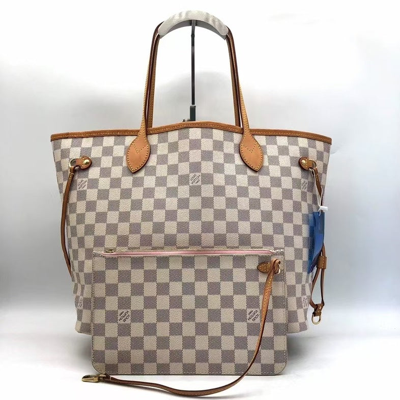 Louis Vuitton Neverfull Damier Azur Tote Bag Medium