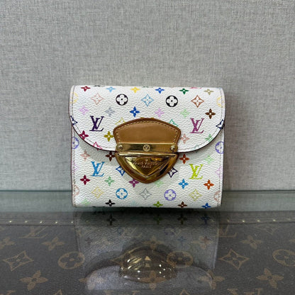 Louis Vuitton Multicolor Compact Wallet White
