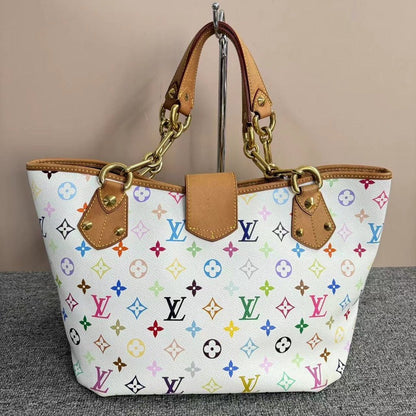 Louis Vuitton Annie Multicolor White Monogram Bag Medium