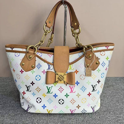 Louis Vuitton Annie Multicolor White Monogram Bag Medium