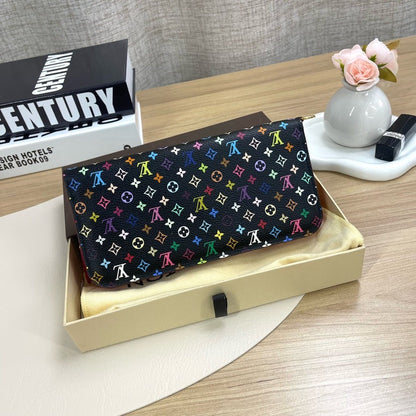 Louis Vuitton Multicolor Sarah Wallet Black 2012