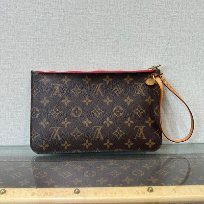 Louis Vuitton Neverfull Brown Monogram Clutch 24.5x15.5cm
