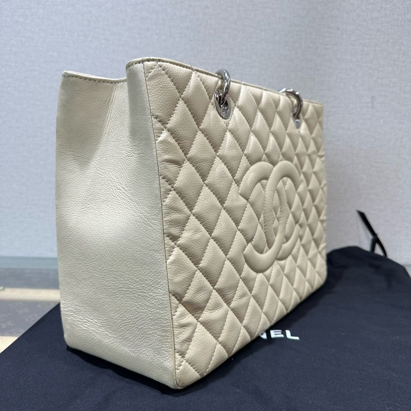 Chanel Beige GST Quilted Leather Tote Bag xxcm