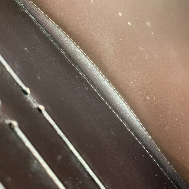 Louis Vuitton Patent Leather Wallet Black Medium