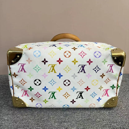 Louis Vuitton Multicolor White Speedy 30 Monogram Canvas Bag