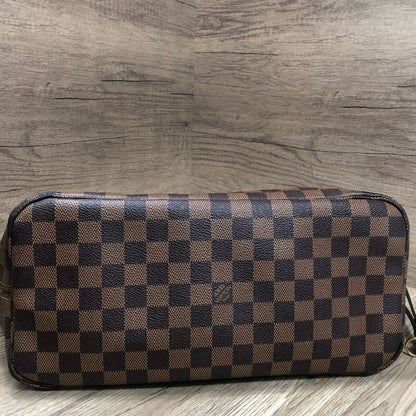 Louis Vuitton Neverfull MM Damier Ebene Tote Bag Brown Medium Size