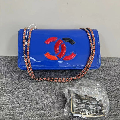 Chanel Wallet On Chain WOC Blue