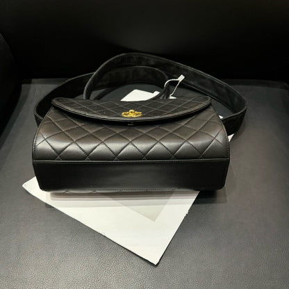 Chanel Black Quilted Leather Crossbody Bag xxcm