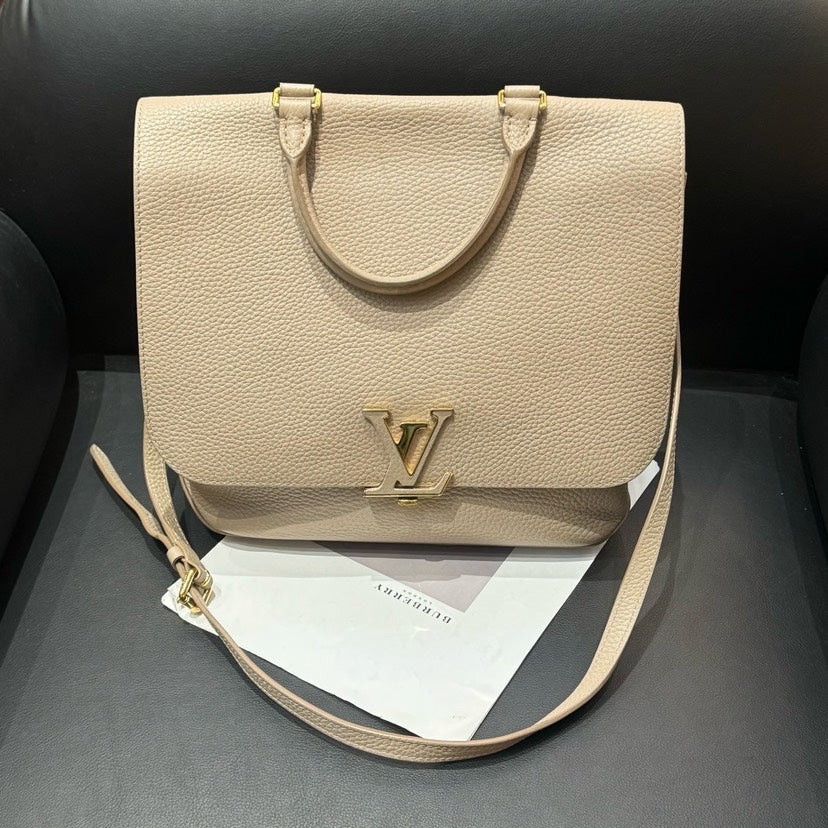 Louis Vuitton Volta Taupe Leather Bag