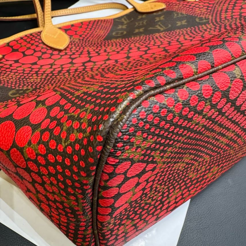Louis Vuitton Neverfull MM Yayoi Kusama Red Monogram Tote