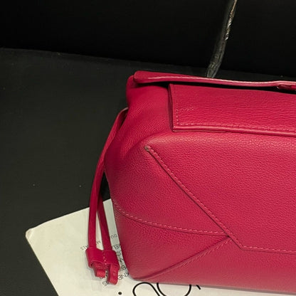 Louis Vuitton Pink Leather Top Handle Bag Medium