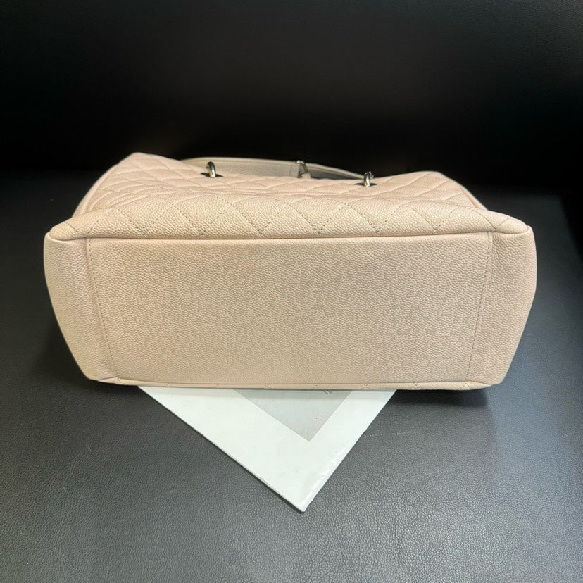Chanel GST Caviar Beige Quilted Leather Tote Bag x.xcm