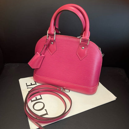 Louis Vuitton Alma BB Epi Leather Pink Handbag