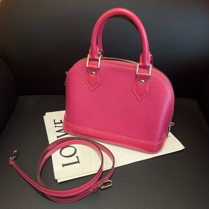 Louis Vuitton Alma BB Epi Leather Pink Handbag