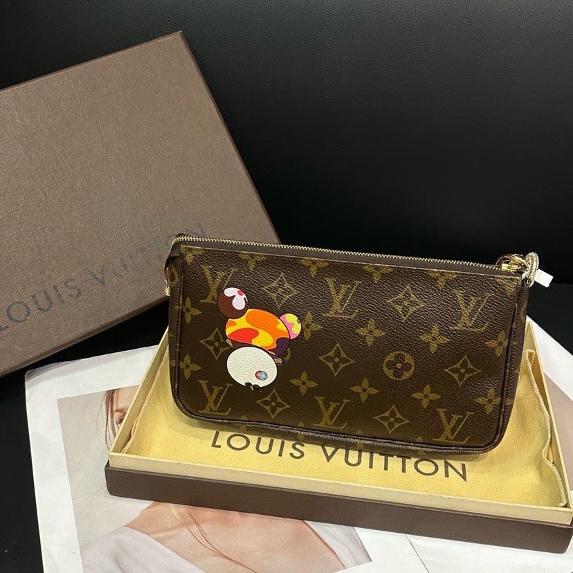 Louis Vuitton Murakami Pochette Accessoires Brown Monogram Bag