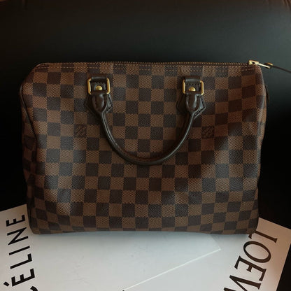 Louis Vuitton Speedy 30 Damier Brown Handbag