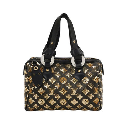 Louis Vuitton Speedy Bag Black Gold Handbag