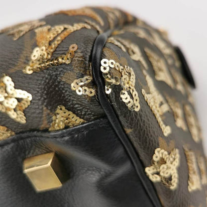 Louis Vuitton Speedy Bag Black Gold Handbag