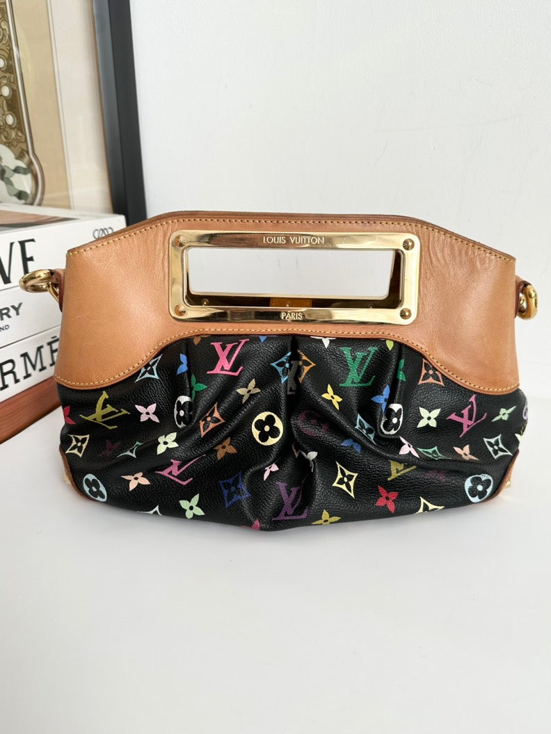 Louis Vuitton Judy Multicolor Black Handbag
