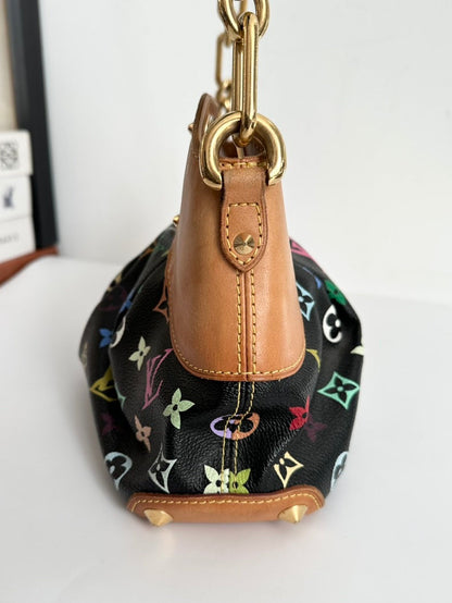 Louis Vuitton Judy Multicolor Black Handbag