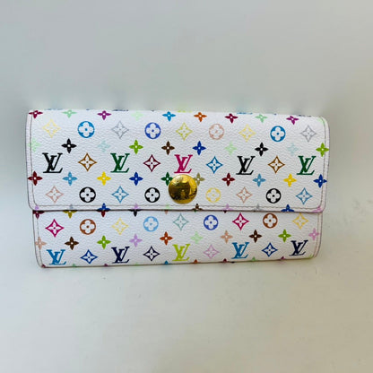Louis Vuitton Multicolor Sarah Wallet White