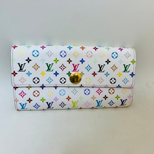 Louis Vuitton Multicolor Sarah Wallet White