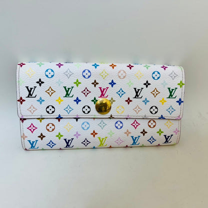 Louis Vuitton Multicolor Sarah Wallet White