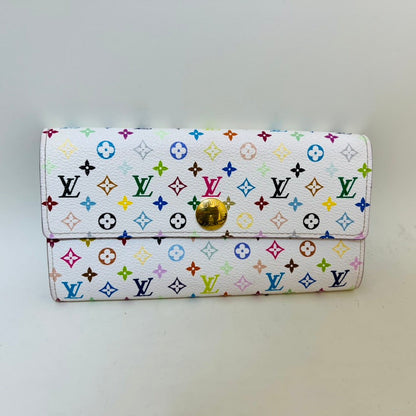 Louis Vuitton Multicolor Sarah Wallet White