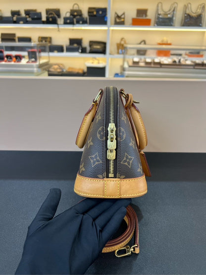 Louis Vuitton Alma BB Monogram Brown Handbag