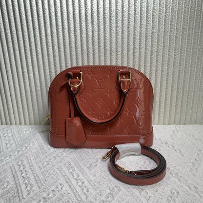Louis Vuitton Alma BB Bag Caramel Patent Leather