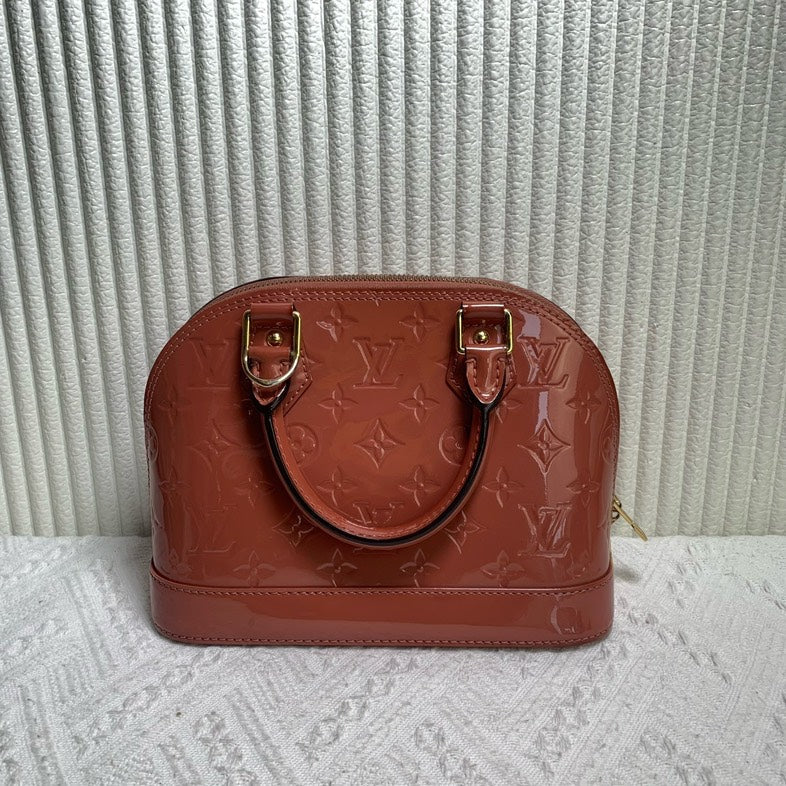 Louis Vuitton Alma BB Bag Caramel Patent Leather