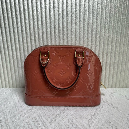 Louis Vuitton Alma BB Bag Caramel Patent Leather