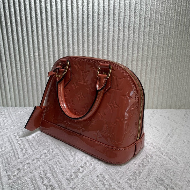 Louis Vuitton Alma BB Bag Caramel Patent Leather